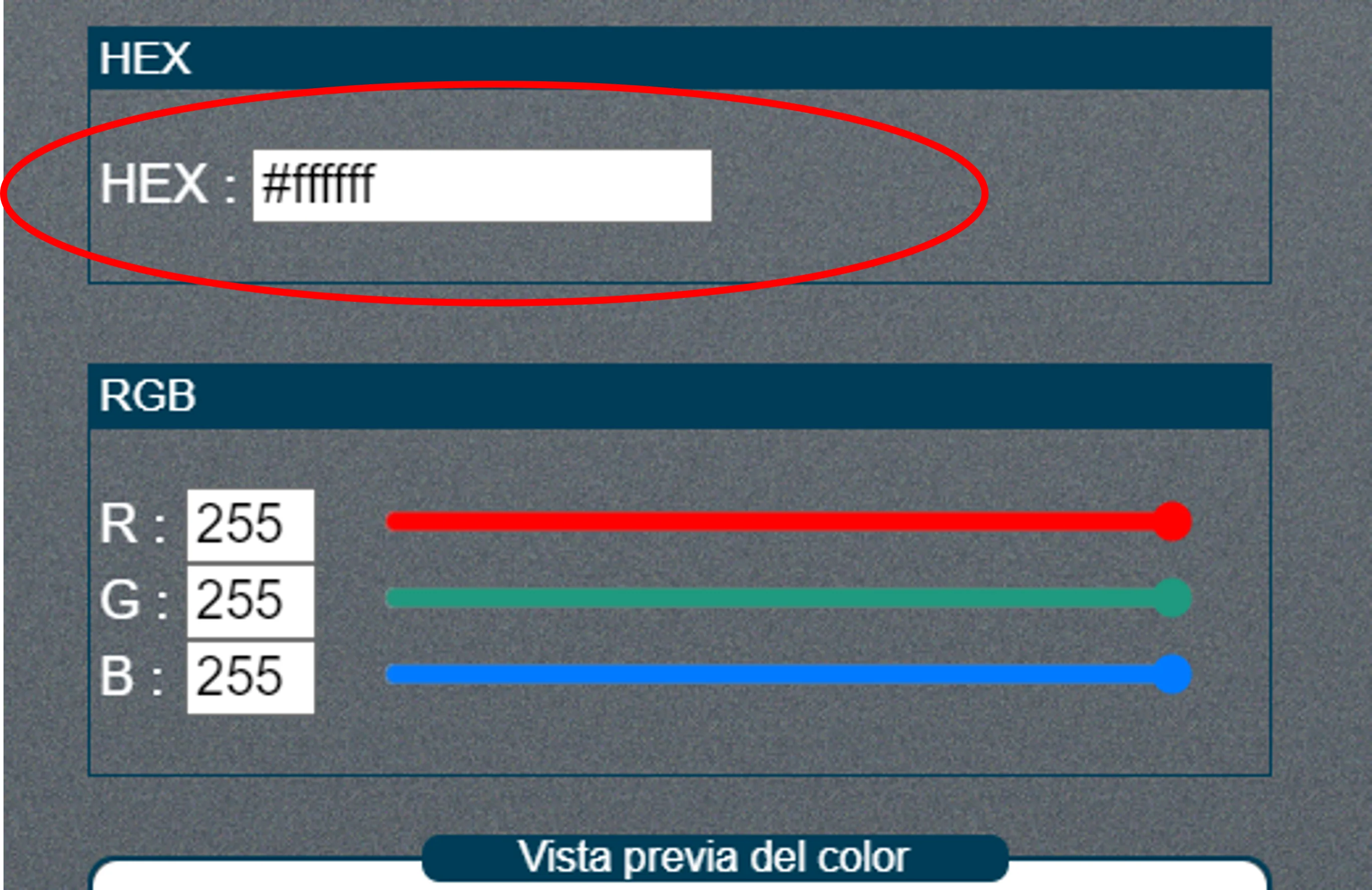 Primera imagen Cómo convertir HEX en RGB